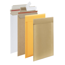 Self-Seal White Cardboard Mailing Bags for Photos and CDs