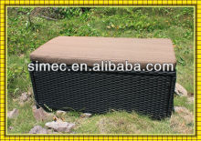 wikcer poly rattan patio furniture patio storage cabinet