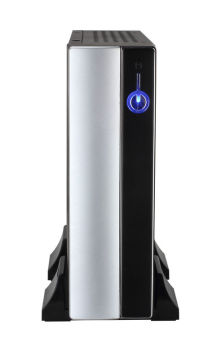 Black Small Light Steel Computer Case , Low Noisy Mini Itx Cases