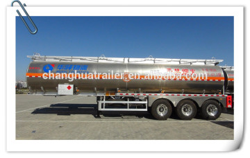 43CBM water/ethanol/Alcohol aluminum tank semi trailer tanker