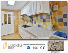 Artificial quartz stone no distortion high density kitchen countertop