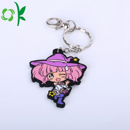 Personalized PVC Cartoon Animal Silicone Key Rings