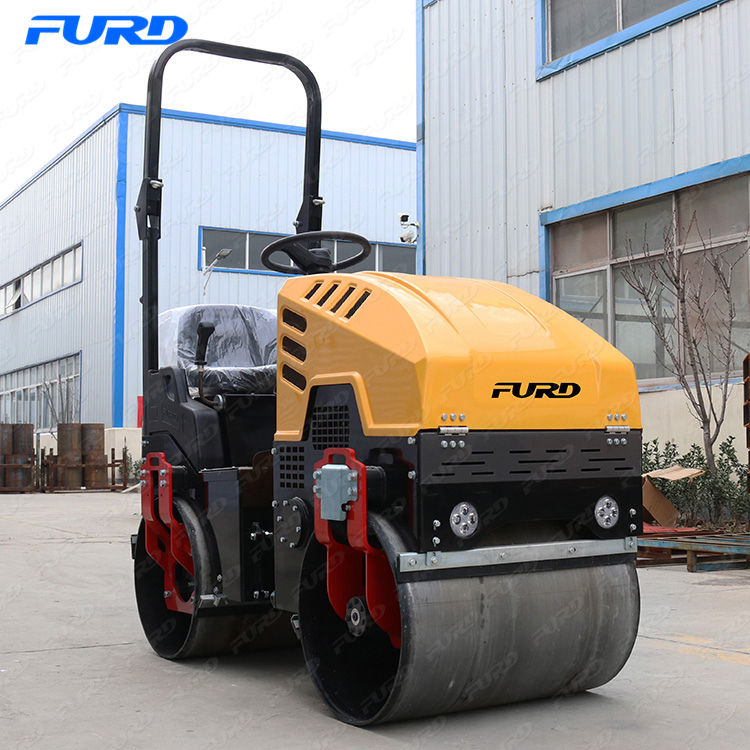 Double Drum 1 Ton Vibration Compactor Mini Road Roller