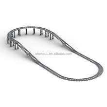 Stemedu MOC City Train Track Rail Brick Model Kit for LEGO-Compatible Blocks