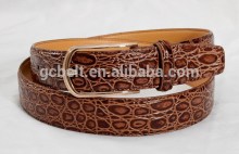 Man's 3cm brown col fashionable PU waist belt