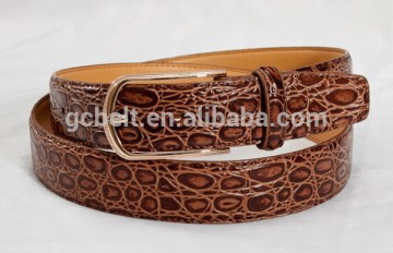 Man's 3cm brown col fashionable PU waist belt