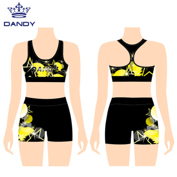 Custom colorful cheer practice wear