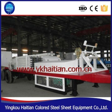 Arched corrugated steel roof making machine, sheet metal profiling machine