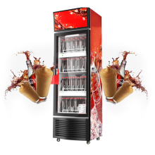 CO2 Beverage Slush Refrigerated Display Cabinets for Supermarkets