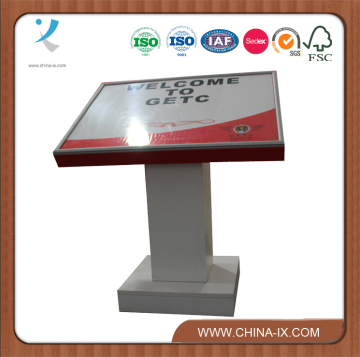 White Wooden Welcome Board for Exhibition Booth