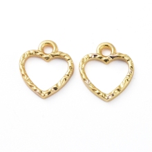 50 Pack UV Resin Heart Pendants with Golden Open Back Bezels: Pandahall's Exclusive Offer