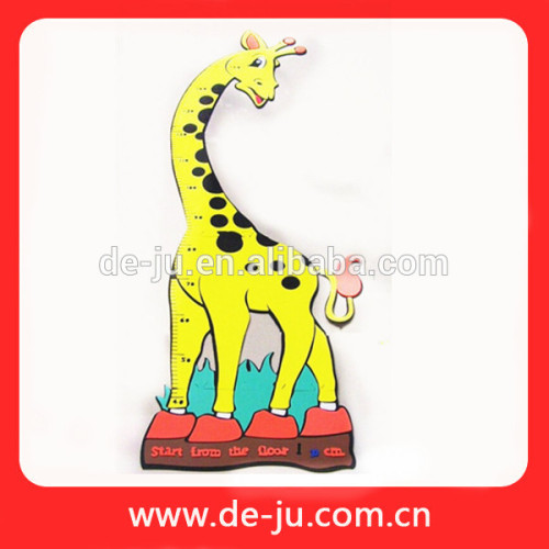 Colorful Giraffe Cartoon EVA Height Ruler