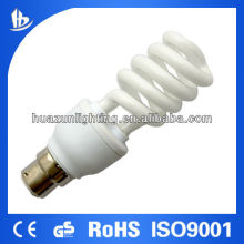 15W half spiral fluorescent light