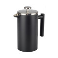 Food Grade Double Wall BlackFrench Press ze stali nierdzewnej