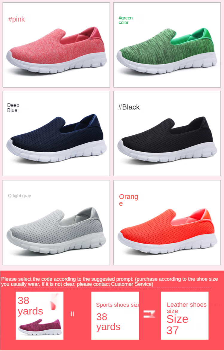 New Fashion  Over-foot Shoes Large Size Nurse Shoes Middle-aged and Elderly Walking Shoes for Women