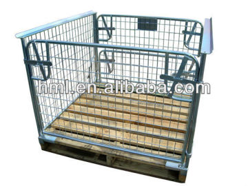 Stackable pallet cages