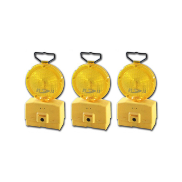 Solar LED Traffic Warning Barricade Lamps for Road Safety