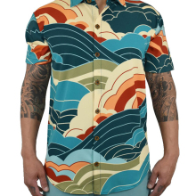 Custom Pattern Vacation Shirts: Lightweight Cotton Aloha Beach Wear