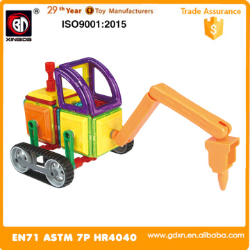 New arrival magnetic toys 78PCS engineering truck block