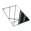 Double coated aluminium mirror glass