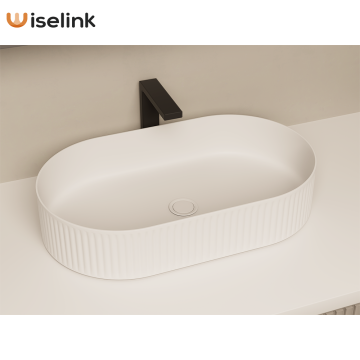 counter top wash basin solid surface material