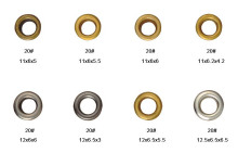 Various Custom Metal Shoe Eyelets