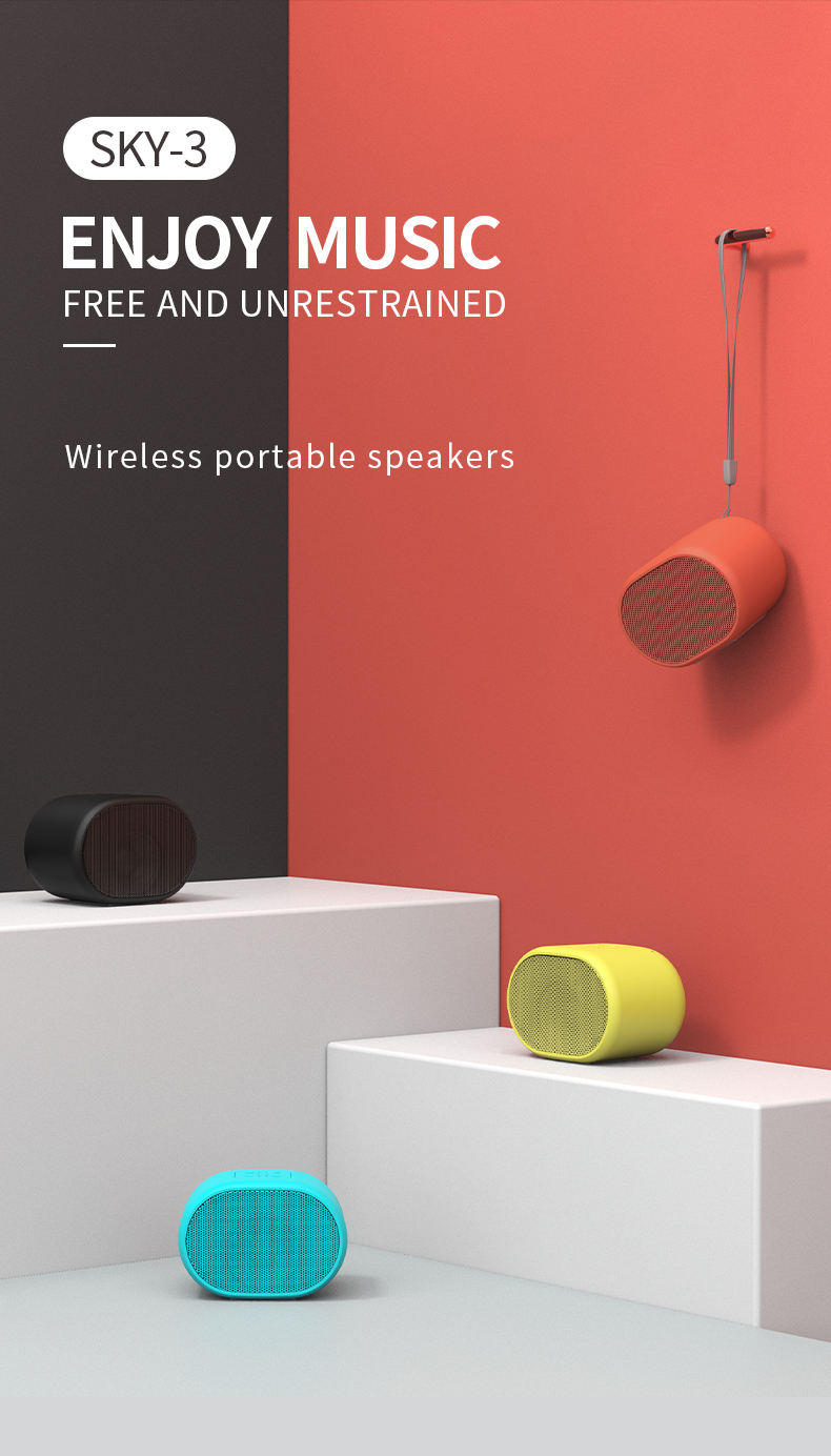 Yison New Arrival SKY-3 MINI TWS Portable Wireless Macaron Speaker หลากสี