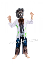 Boys Halloween Werewolf Costumes with EVA mask