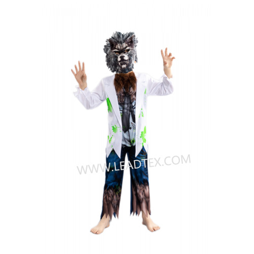 Boys Halloween Werewolf Costumes with EVA mask