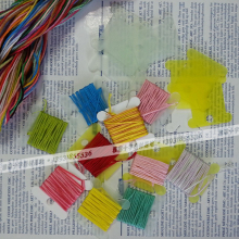 2016 Embroidery Plastic Card Winding bobbin threads card