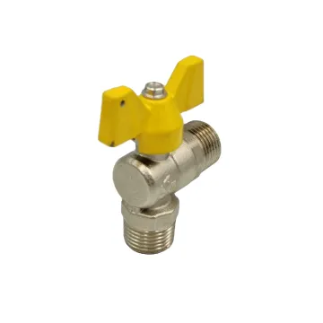 New forged brass angle ball valve 1/2 inch brass lpg gas control valve
