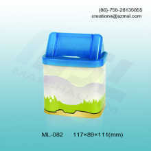 tissure tin box, round tin box, tissure holder, items holder