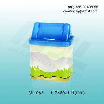 tissure tin box, round tin box, tissure holder, items holder