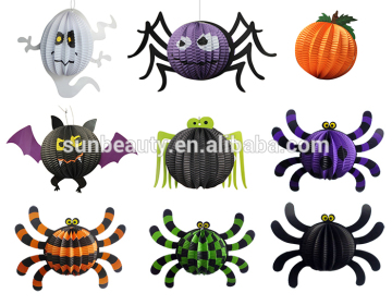 Spider on the web light halloween decoration