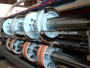 chain feeding 3 color printing & slotting machine