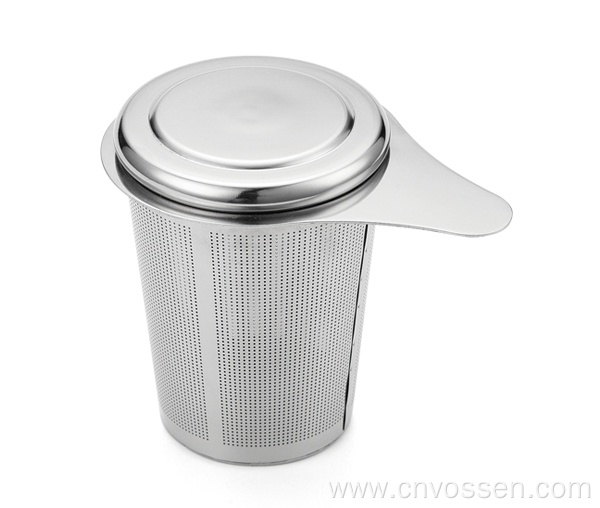 Stainless steel cup shaped tea infuser mug