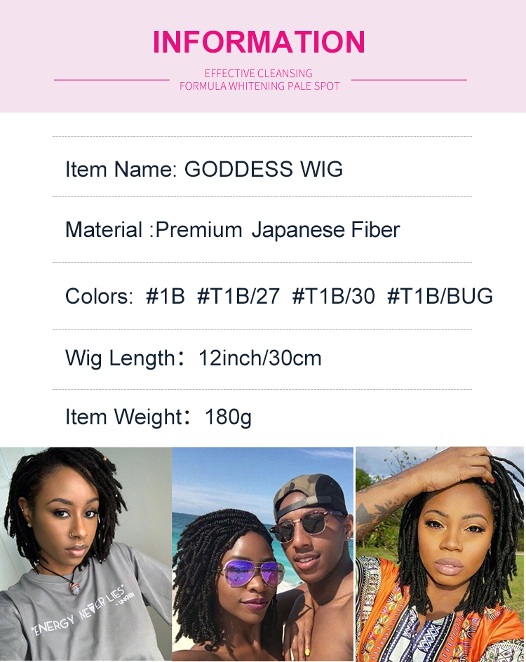 Dropshipping Wholesale Afro Dreadlocks Goddess Wigs Premium Cheap Synthetic Wigs Heat Resistant Synthetic Hair Wigs