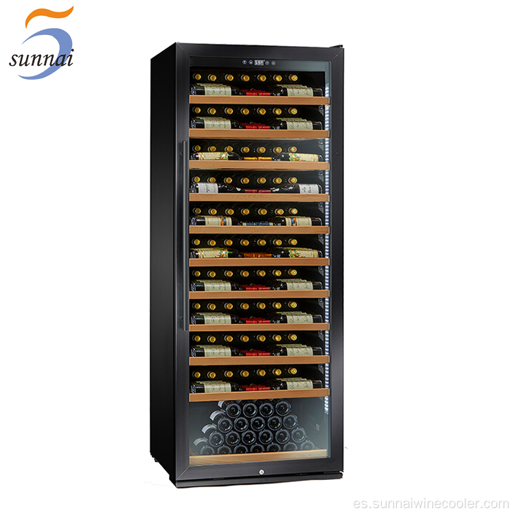 Refrigerador de nevera de vino de compresor 300 botellas vela de vino refrigerador