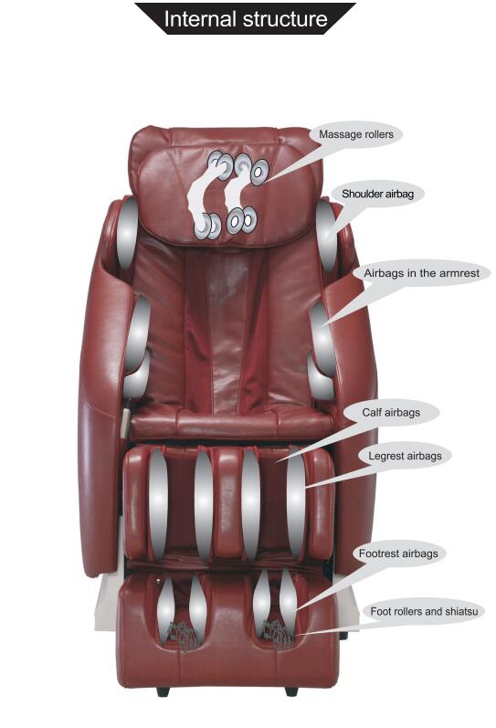 China COMTEK RK1901E L Rail 2D Micro Space Forward Sliding Zero Gravity 6 roller Massage Chair