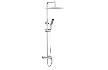 Rainfall Shower System With Square Shower