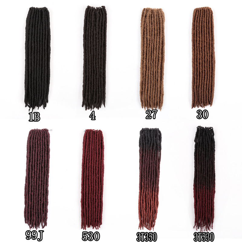 Hot sell 18-inch 18 stand wholesale cheap hot solid braids dirty braids Straight GYPSY 18roots fashion crochet hair