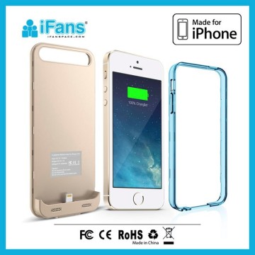 MFi external backup battery charger case for iphone 5