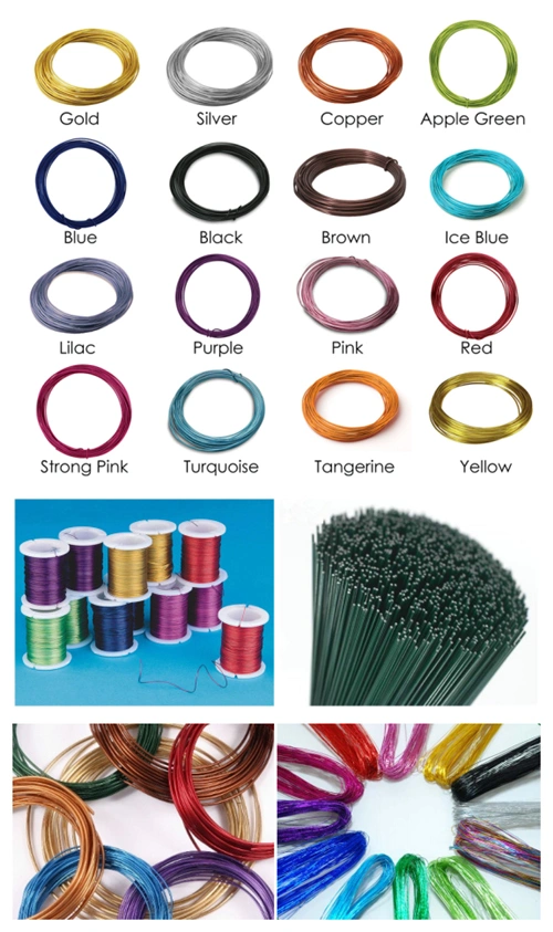 Green Straight Cut Colorful Floral Wire China Wholesale Amazon Low Price