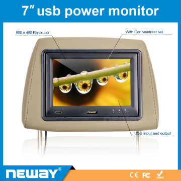 Car headrest monitor lcd video monitor for taxi,LCD Digital Signage