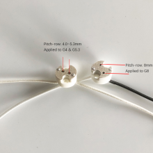 G8 Ceramic Lamp Holder 250V 100W Spotlight Sockets