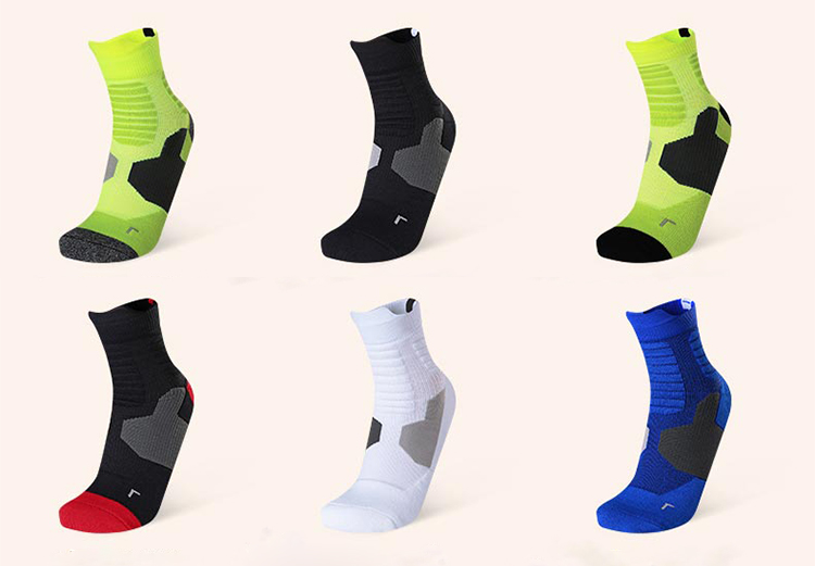 Venta al por mayor Compresión personalizada SOCK SOCKS SOCKS SOCKS MENS OEM ejecutando la rodilla atlética High Ciclismo Calcetines