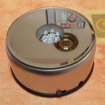 led crystal light base rotating