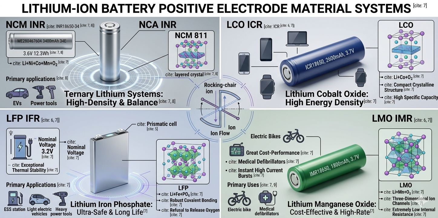 Guide rapide des systèmes de matériaux d'électrode positive de batterie au lithium-2 Quick Guide to Lithium Battery Positive Electrode Material Systems-2