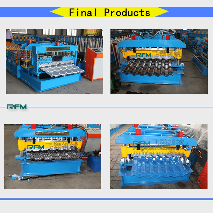 FX750 Glazed steel roof tile machine