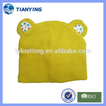 knit acrylic bear animal beanie